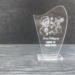 Custom Trophy | Custom Award Plaque | Engraved Award | Engraved Acrylic Trophy | Acrylic Award