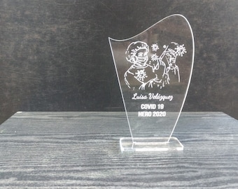 Custom Trophy | Custom Award Plaque | Engraved Award | Engraved Acrylic Trophy | Acrylic Award