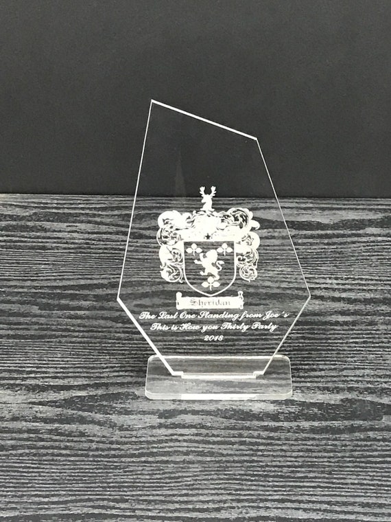 Custom Trophy Custom Award Plaque Engraved Award Etsy