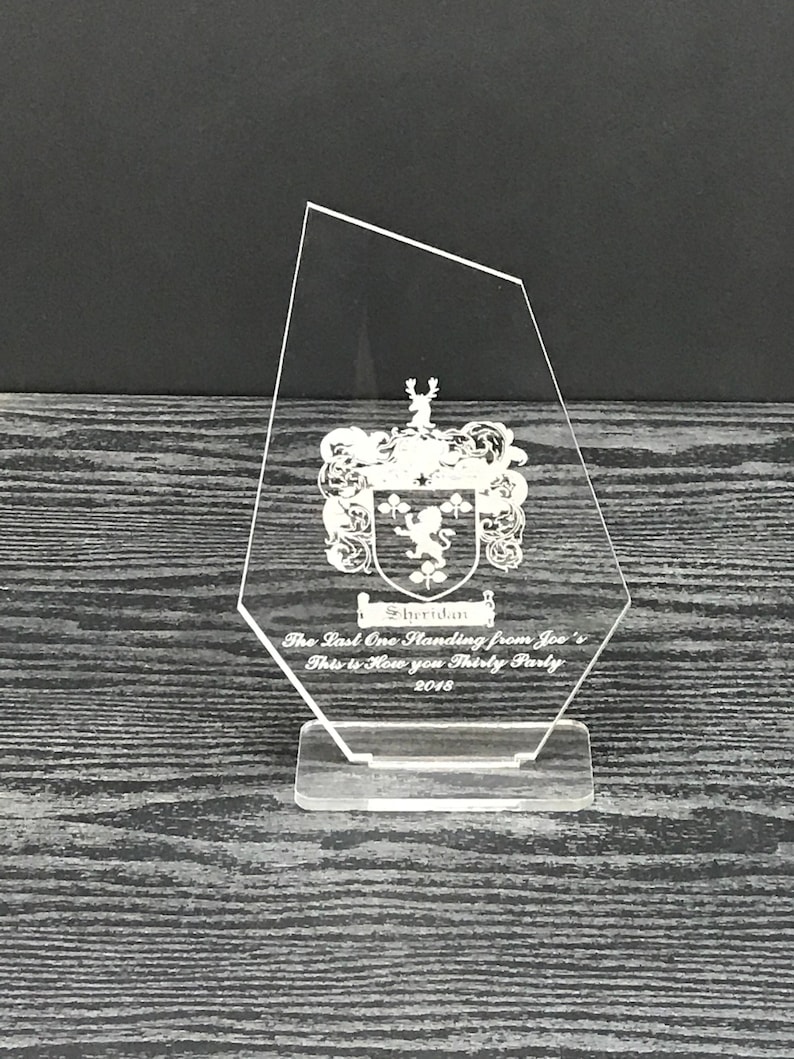 Custom Trophy Custom Award Plaque Engraved Award Etsy