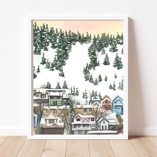 Park City Utah Ski Painting Etsy