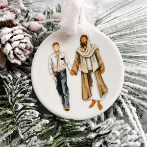 Missionary ornament | Missionary Elder walking with Jesus | lds missionary | Christmas gift for missionary | missionary mom