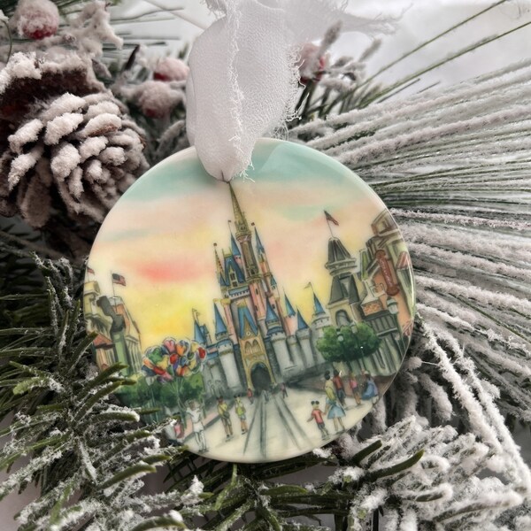 Cinderella Castle Ornaments Etsy