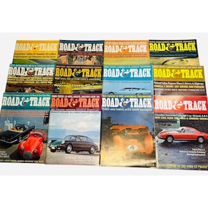 1968 Road & Track Magazine Full Year Set 12 Issues Porsche 911 Ferrari GT40