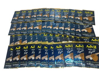 Lot of 51 Sealed 1993 Pacific Advil Nolan Ryan 2-Card Packs - 102 Cards Total