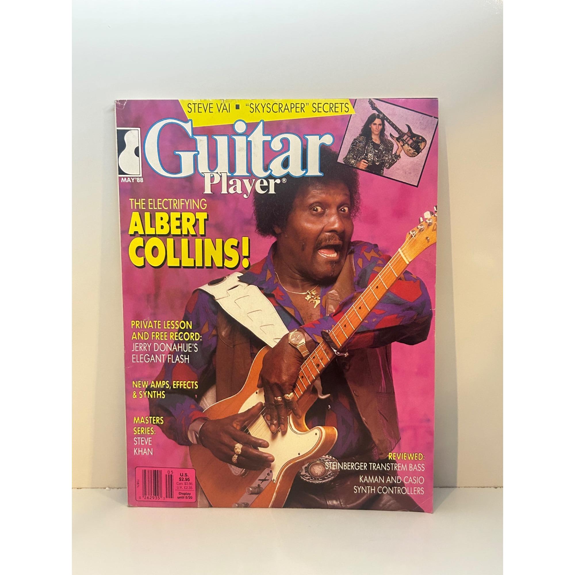 Albert Collins Guitar Player Magazine 1988 With Jerry Donahue Record Insert