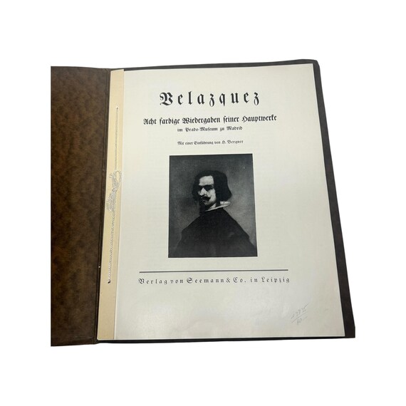Antique Diego Velázquez Art Portfolio Color Prints Seemanns