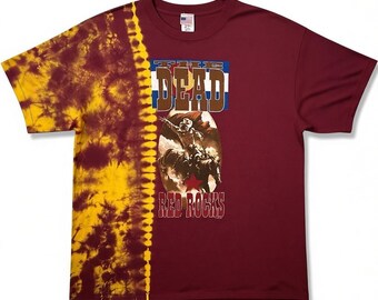The Grateful Dead Red Rocks 2003 Tie-Dye Concert Cowboy XXL T-Shirt XX-Large