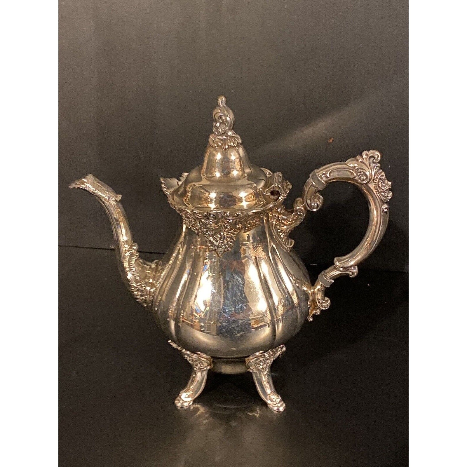 Wallace Baroque Vintage Likely Antique Tea & Coffee Pot FULL Serving