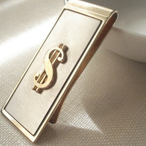 Personalized money clip Groomsmen gift...custom engraved dollar sign bill clip folder  wedding gift, gift for him