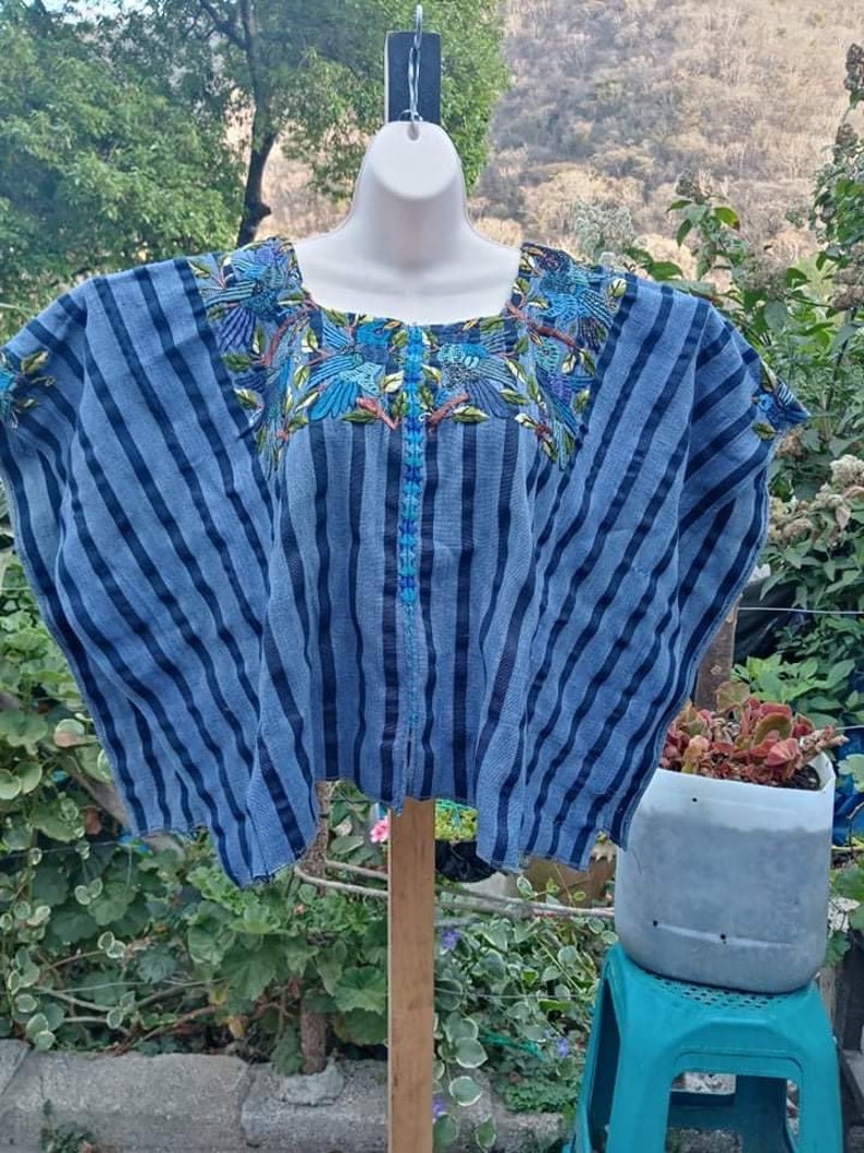 Vintage Guatemalan Huipil Santiago Atitlan Handwoven Hand Embroidered Circa 1980\u2019s