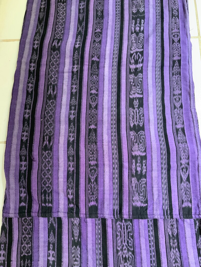Vintage Guatemalan Fabric Cort\u00e9s skirt 100/% cotton Mayan textile Ikat dyed 168x28+5 Textile Fabric circa 1990/'s ikat dyed