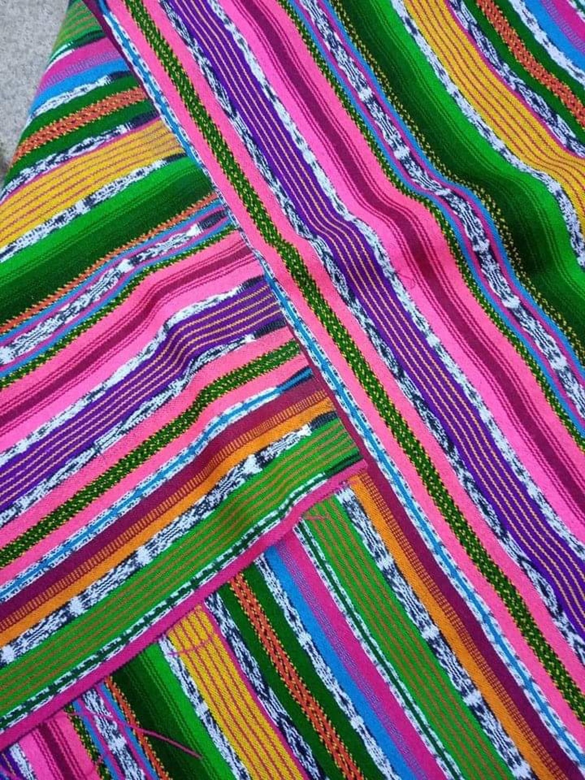 Vintage Guatemalan Fabric Hand Woven Fabric 100% cotton | Etsy