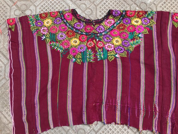 Newlymade by Mayan artisan ingrid Aracelly Vintage Guatemalan shrug using vintage Guatemalan huipil