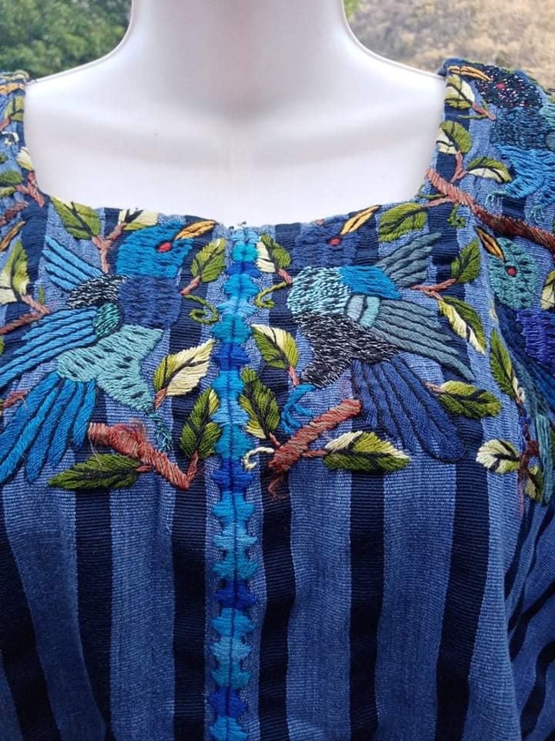 Vintage Guatemalan Huipil Santiago Atitlan Handwoven Hand Embroidered Circa 1980\u2019s