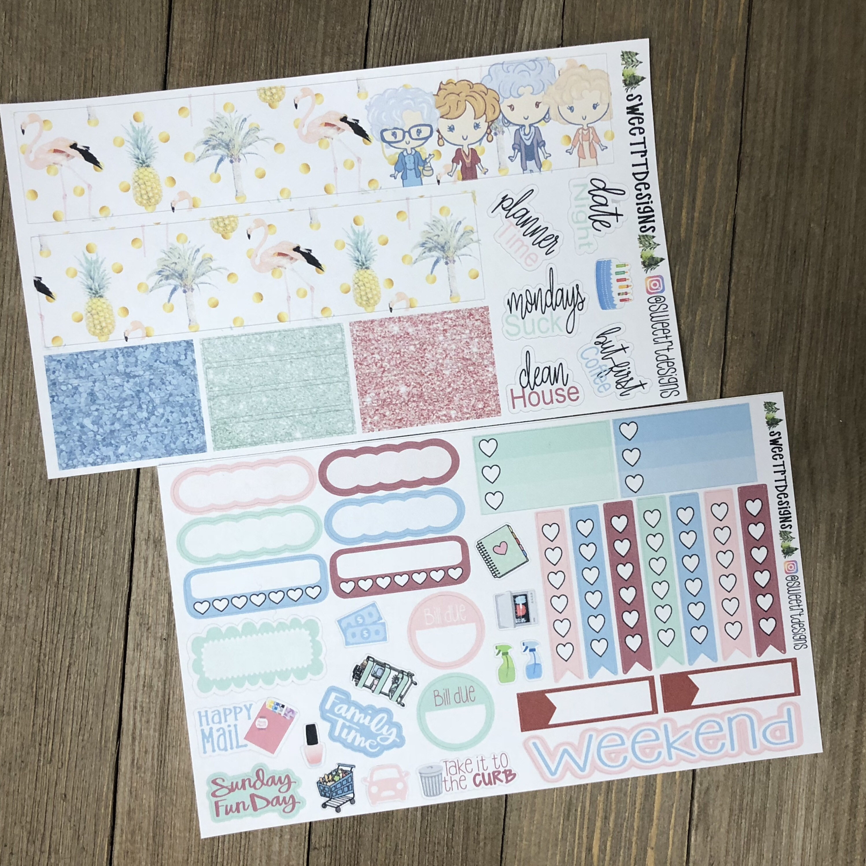 Deluxe Weekly Planner Sticker Kit - Etsy