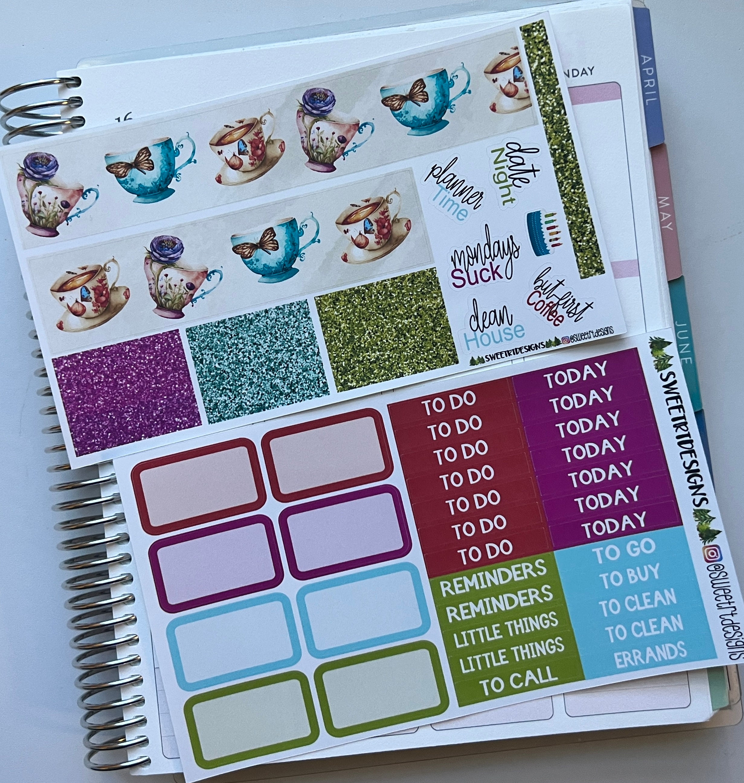 Deluxe 7 Pg Weekly Planner Sticker Kit - Etsy