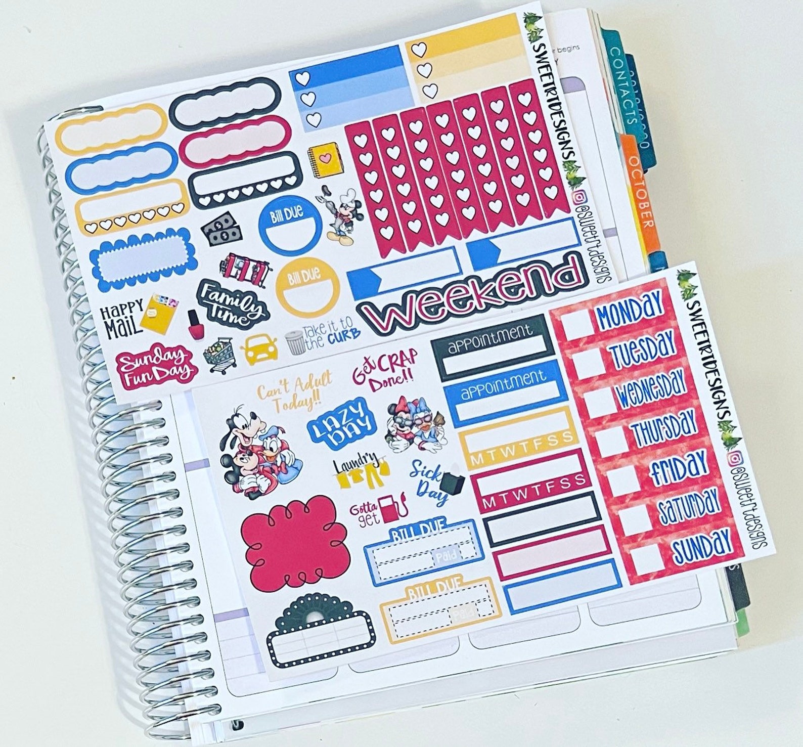 Deluxe Weekly Planner Sticker Kit - Etsy