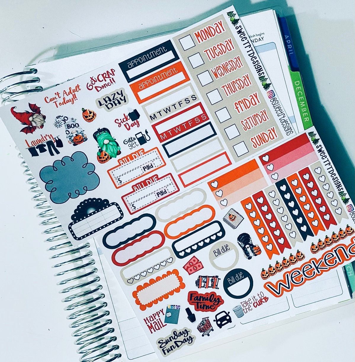 Deluxe Weekly Sticker Kit - Etsy