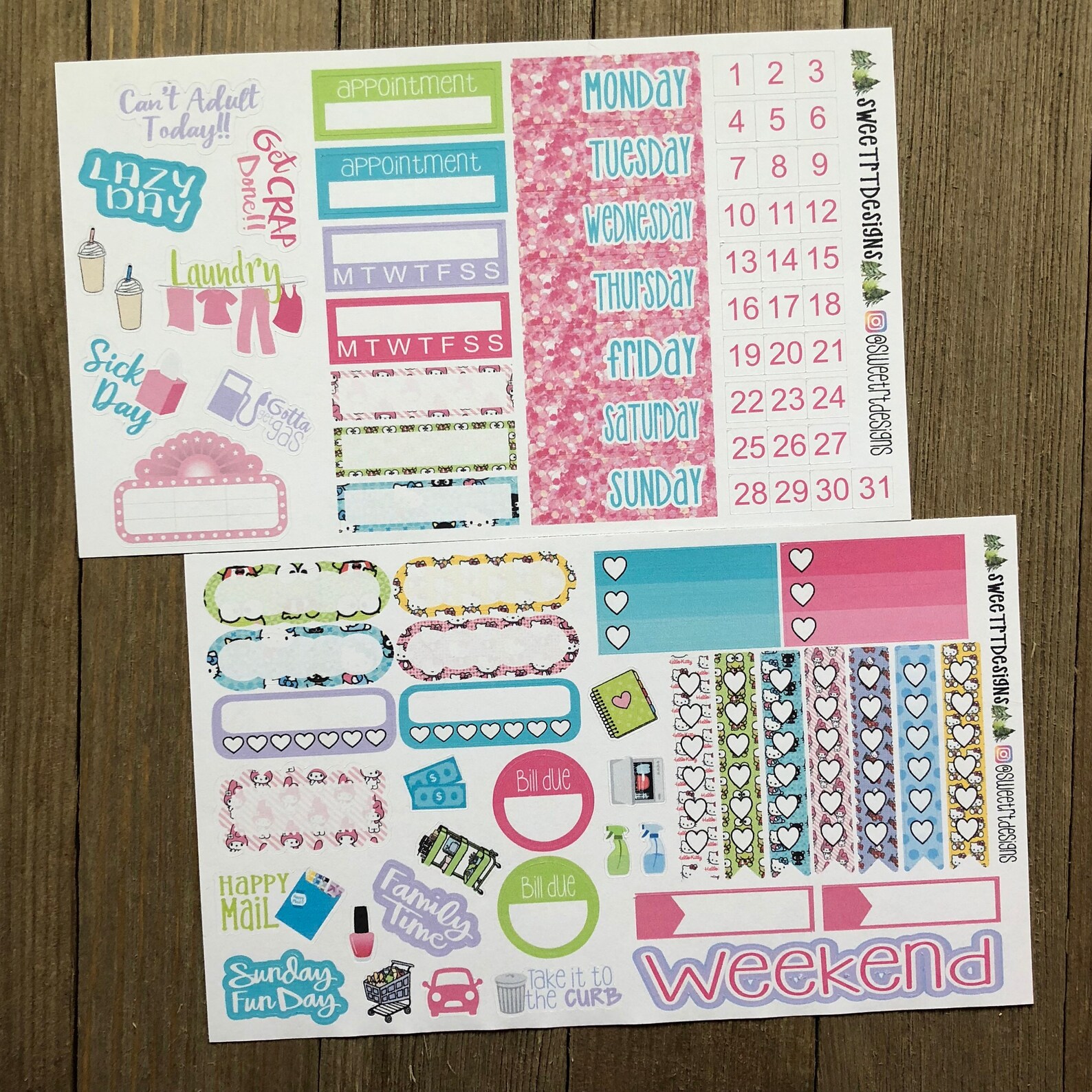 Deluxe Weekly Planner Sticker Kit Etsy
