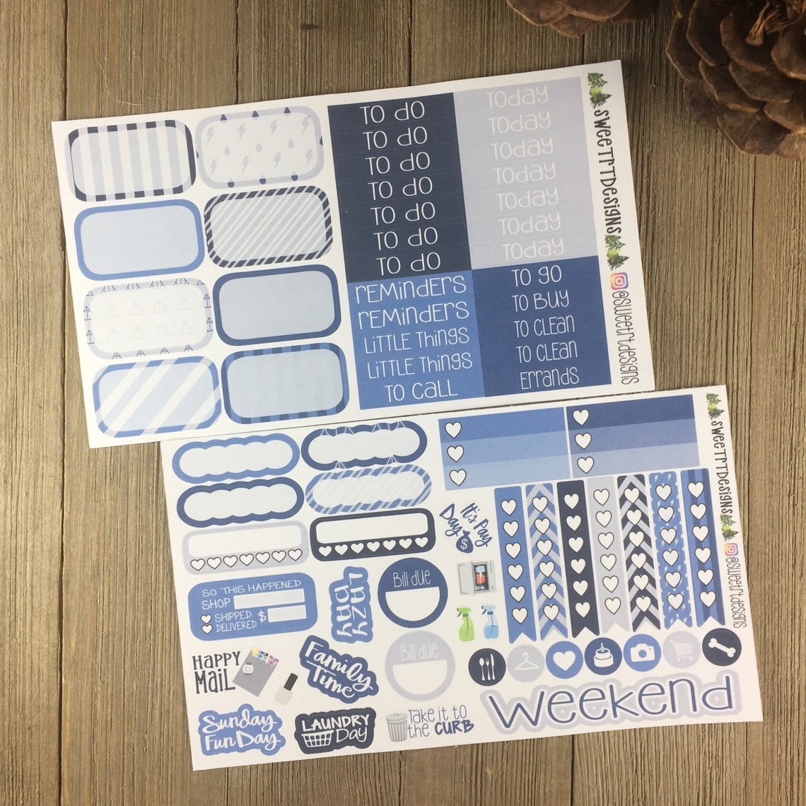 Deluxe Weekly Planner Sticker Kit Etsy