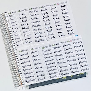 Functional Word Planner Stickers
