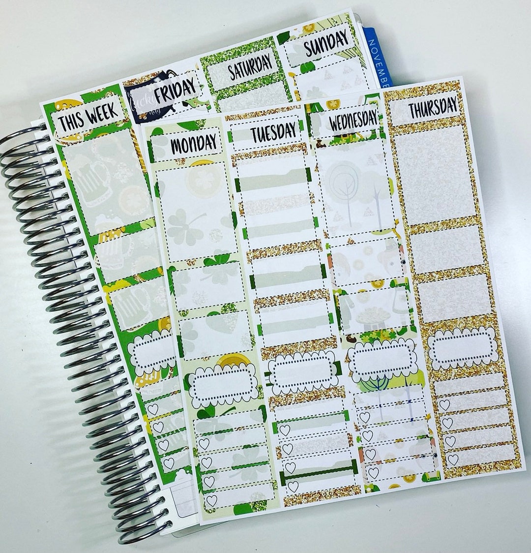 8 Strip Weekly Sticker Kit - Etsy