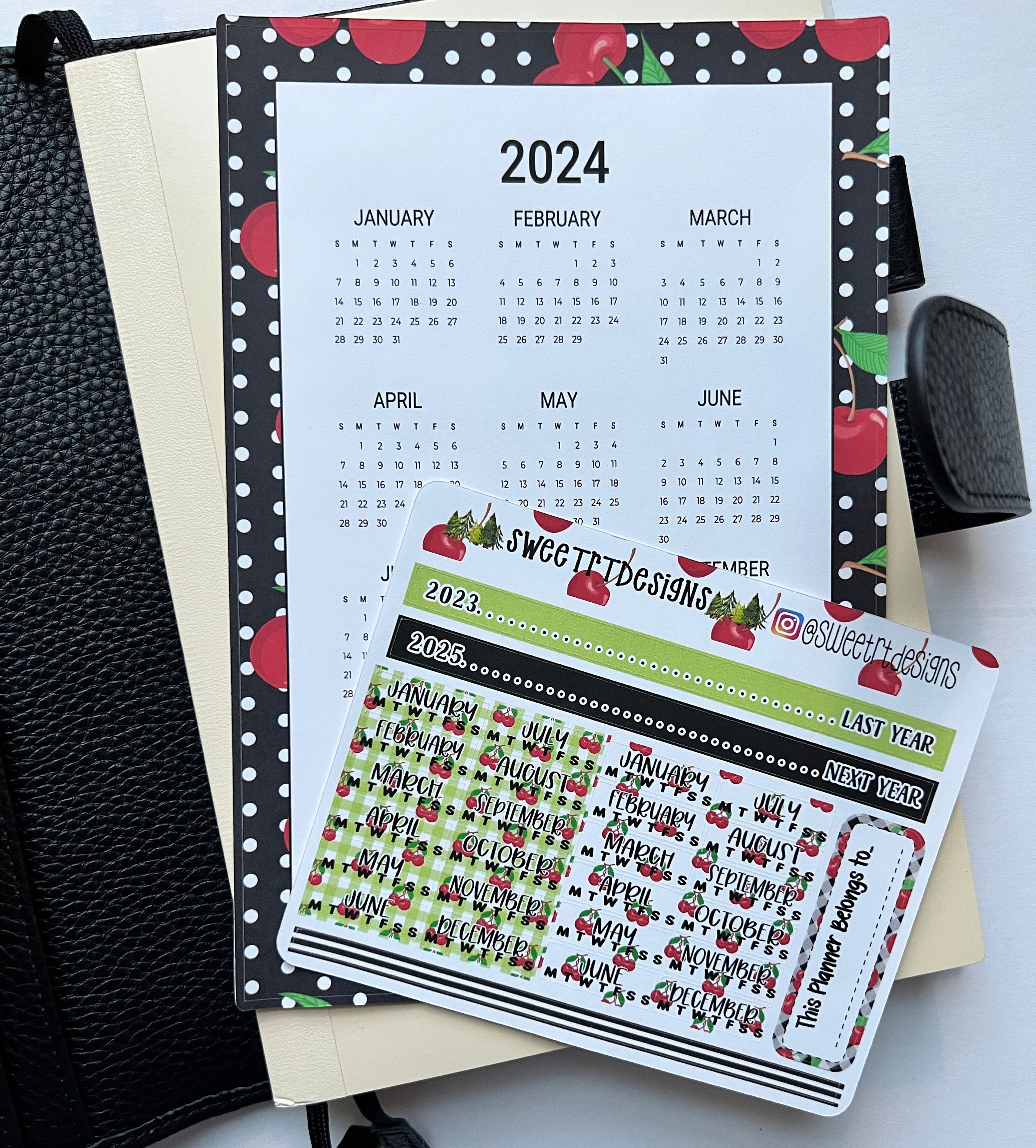 Hobonichi COUSINS Yearly Outlook Sticker Set