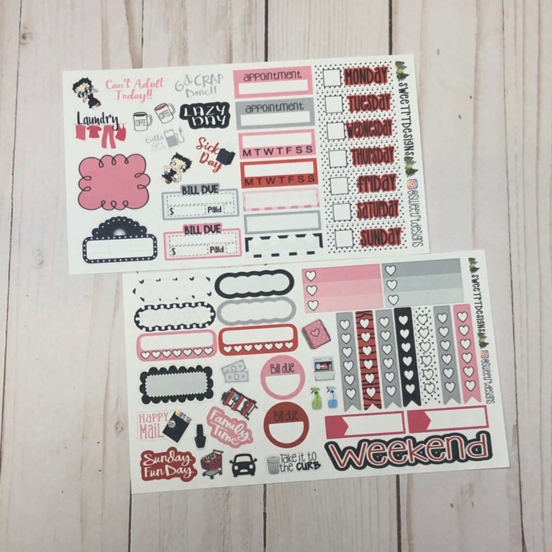Deluxe Weekly Planner Sticker Kit Etsy
