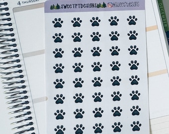 Pegatinas de Dog Paw Planner