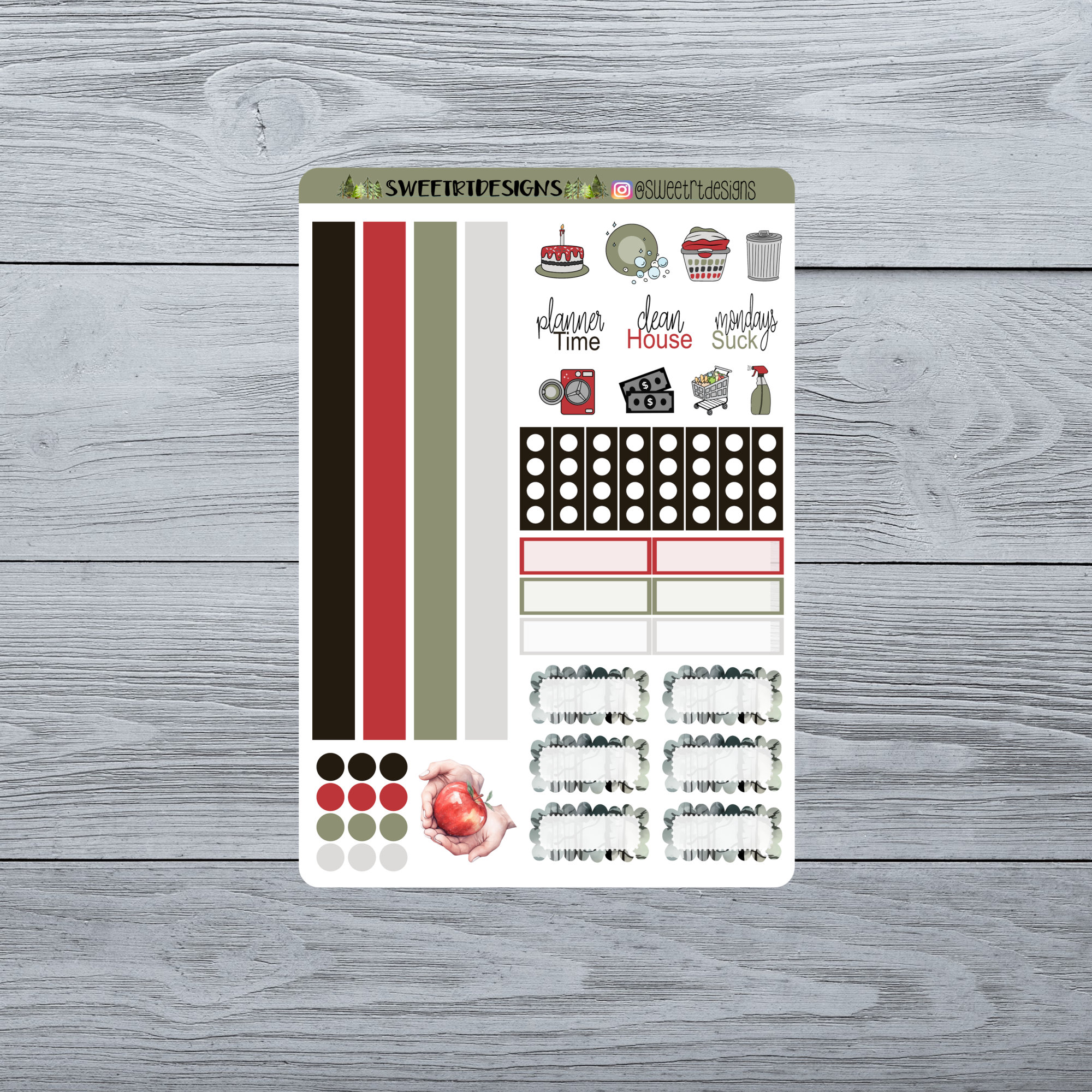 Hobonichi COUSINS Weekly Planner Sticker Kit - Etsy