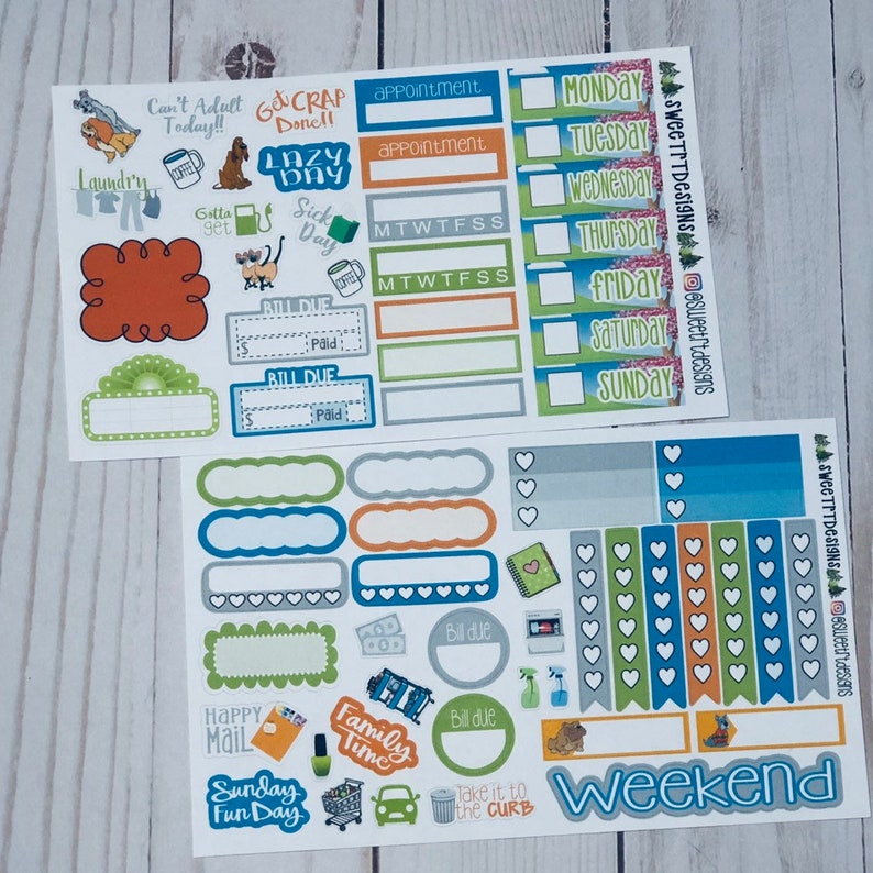 Deluxe Weekly Planner Sticker Kit - Etsy