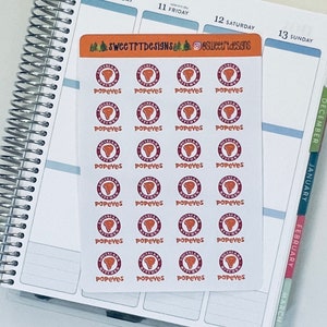 Fast Food Planner Stickers
