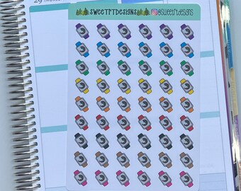 Rainbow Smart Watch Planner Stickers