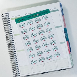 Fast Food Planner Stickers