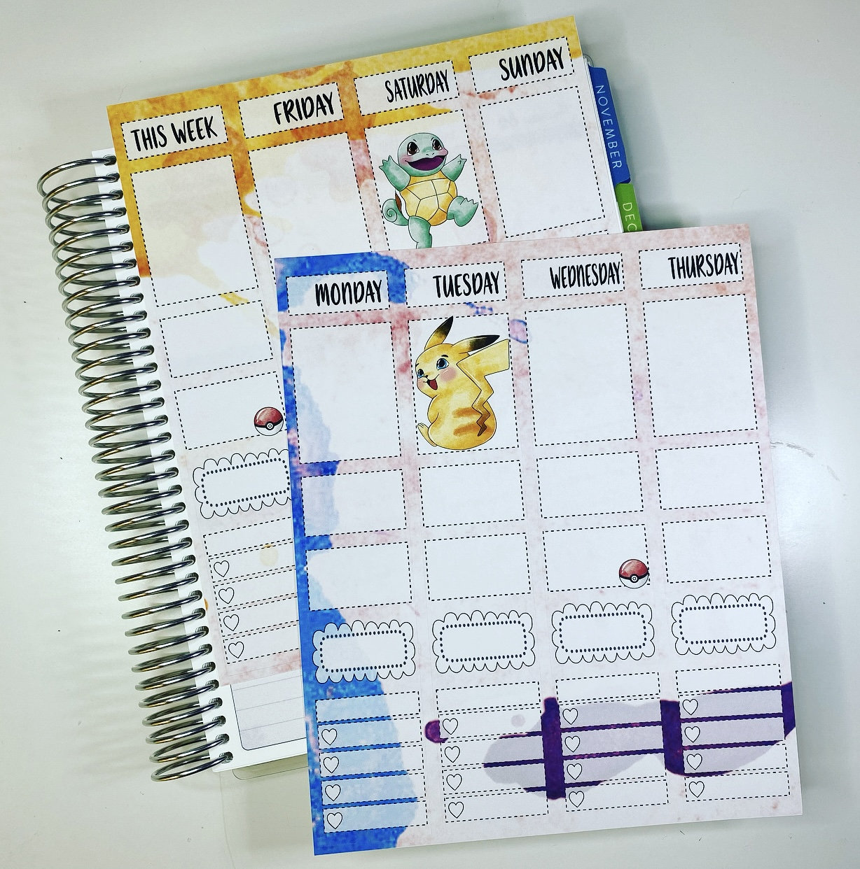 8 Strip Weekly Sticker Kit - Etsy