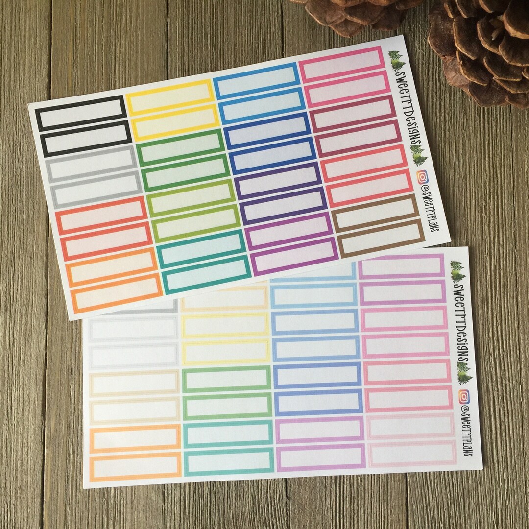 Functional Skinny Box Planner Stickers - Etsy