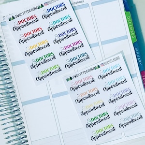 Doctors Appointment Planner Stickers