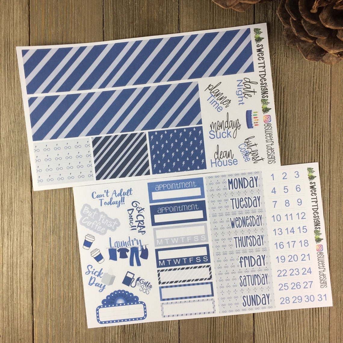 Deluxe Weekly Planner Sticker Kit Etsy