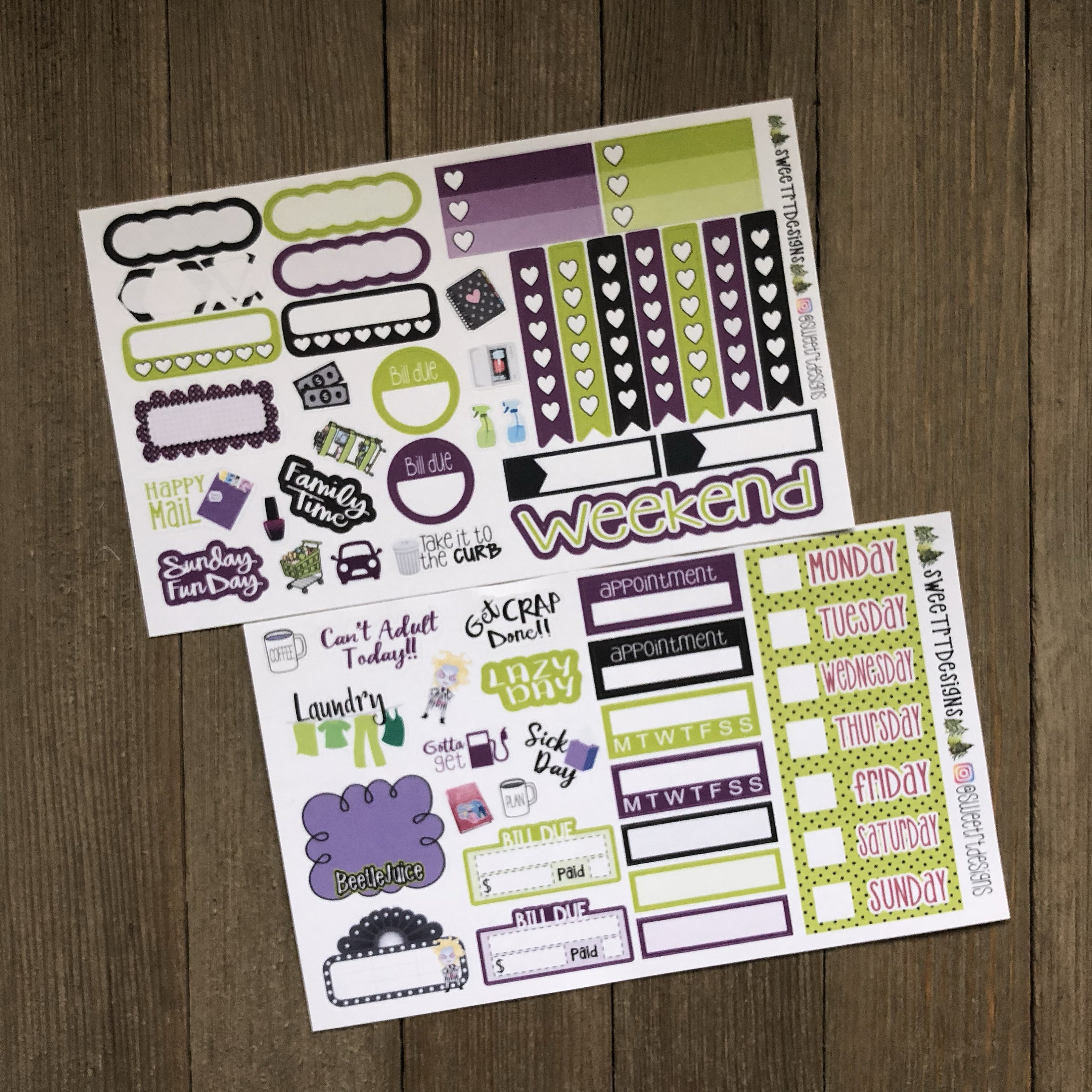 Deluxe EC Weekly Planner Sticker Kit | Etsy