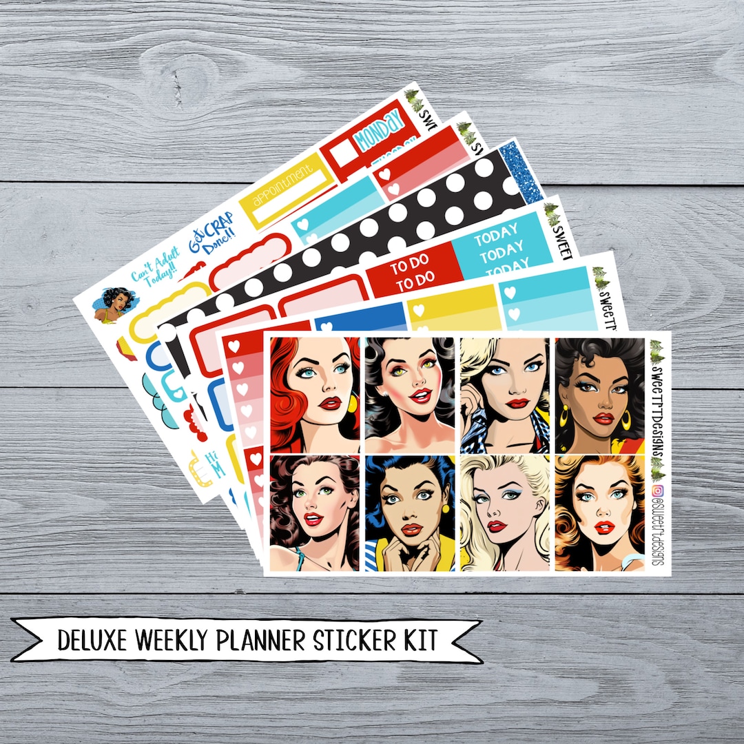 Deluxe Weekly Planner Sticker Kit - Etsy