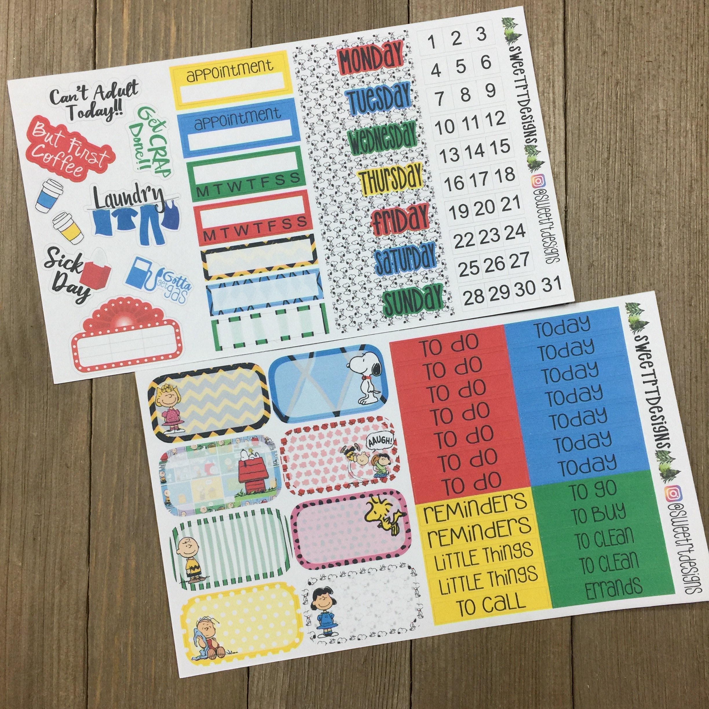 Deluxe Weekly Planner Sticker Kit Etsy