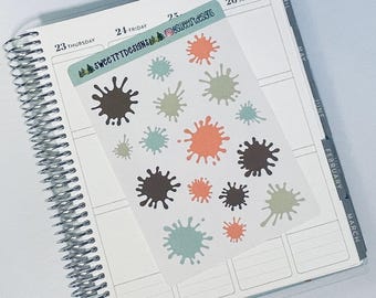 Paint Splatter Stickers