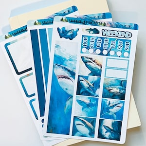 Shark Week Hobonich COUSINS Sticker Kit