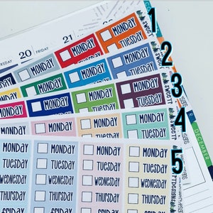 Planner Date Covers