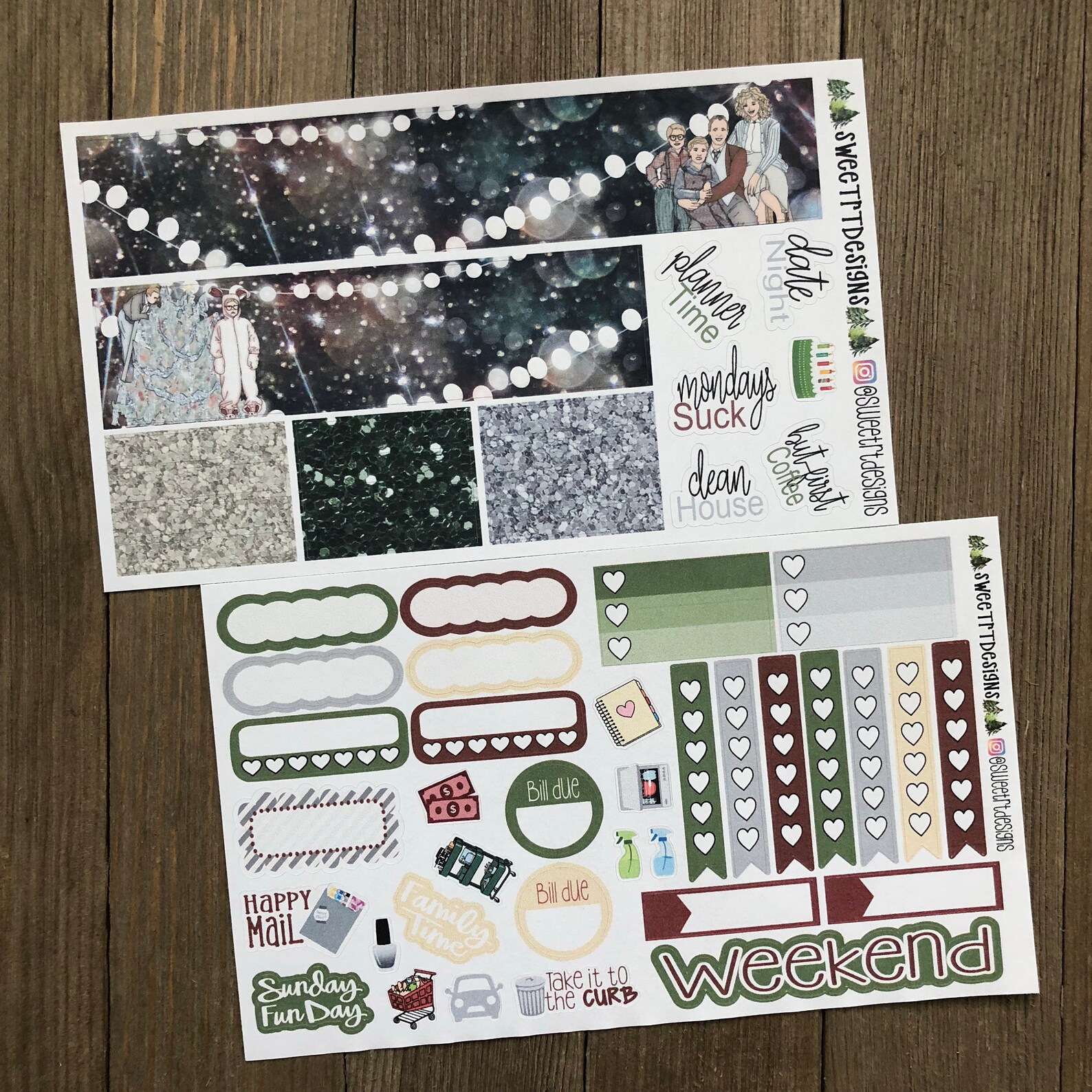 Deluxe Weekly Planner Sticker Kit - Etsy