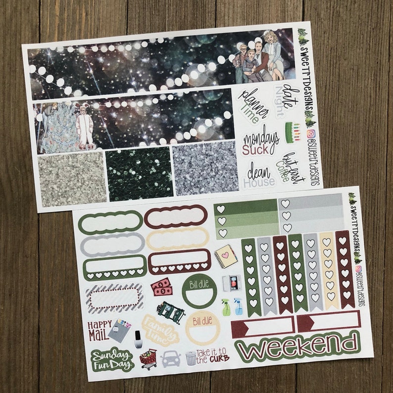 Deluxe Weekly Planner Sticker Kit - Etsy