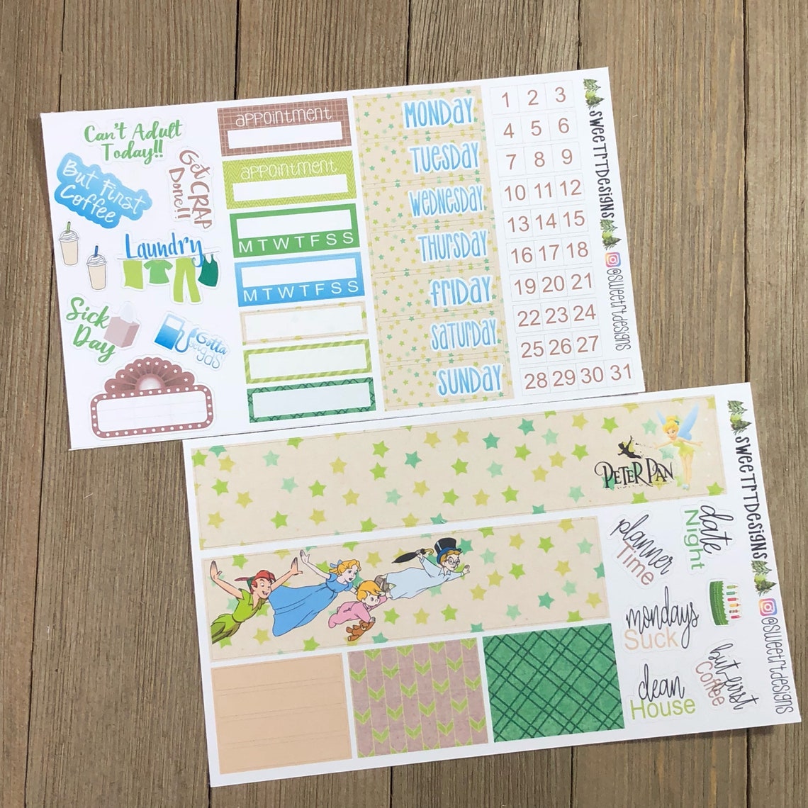 Deluxe Weekly Planner Sticker Kit Etsy