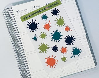 Paint Splatter Stickers