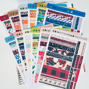12 Sheets of Monthly Washi Strips
